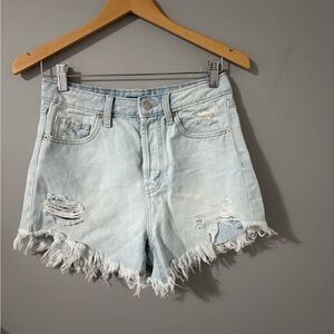 Wild Fable Frayed Light Blue Jean Shorts